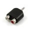 3.5mm Mini Stereo to 2 RCA Female Adapter