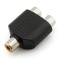 RCA Female to 2 RCA Female Adapter