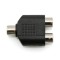 Top View - RCA Female to 2 RCA Female Adapter