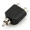 RCA Male to 2 RCA Female Adapter