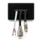 Cables Entering - Brush Wall Plate (Black)