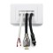 Cables Entering - Brush Wall Plate (White)