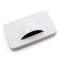 Slimline Bullnose Wall Plate With Brush Entry - White