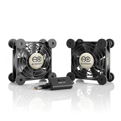 AC Infinity MULTIFAN S5 USB Cooling Fan - 2 x 80mm - Back Order ETA Mid February 2022