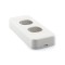 Side View - Architrave Custom Wall Plate 2 Inserts (White)