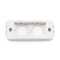 Rear View - Architrave Custom Wall Plate 2 Inserts (White)