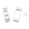 Removable Face Plate & Screws - Architrave Custom Wall Plate 2 Inserts (White)