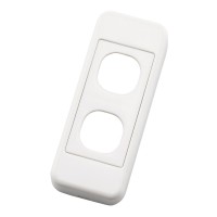 Architrave Custom Wall Plate 2 Inserts Clipsal Compatible - White