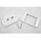 Removable Face Plate & Screws - Custom Wall Plate 2 Inserts (White)