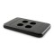 Side View - Custom Wall Plate 4 Inserts (Black)