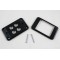 Removable Face Plate & Screws - Custom Wall Plate 4 Inserts (Black)