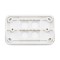 Rear View - Custom Wall Plate 4 Inserts (White)