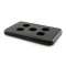 Side View - Custom Wall Plate 5 Inserts (Black)