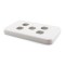 Side View - Custom Wall Plate 5 Inserts (White)