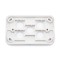 Rear View - Custom Wall Plate 5 Inserts (White)