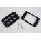 Removable Face Plate & Screws - Custom Wall Plate 6 Inserts (Black)
