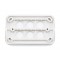Rear View - Custom Wall Plate 6 Inserts (White)