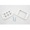 Removable Face Plate & Screws - Custom Wall Plate 6 Inserts (White)