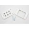 Removable Face Plate & Screws - Custom Wall Plate 6 Inserts (White)