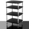 Solidsteel Hyperspike HF-4 Colossus Hi-Fi Rack - 4 Shelf - Matte Black