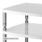 Solidsteel Hyperspike HFW-3XL Extra Wide Hi-Fi Rack - 3 Shelf - Gloss White