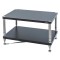 Solidsteel Hyperspike HY-2L Wide Hi-Fi Rack - 2 Shelf - Matte Black