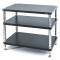 Solidsteel Hyperspike HY-3L Wide Hi-Fi Rack - 3 Shelf - Matte Black