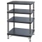 Solidsteel Hyperspike HY-4 Hi-Fi Rack - 4 Shelf - Matte Black