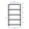 Solidsteel S2-5 Hi-Fi Rack - 5 Shelf - Black