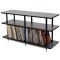 Solidsteel Vinyl Library Extra Shelf & Legs Kit - Walnut