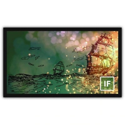 Severtson Screens Impression Series 16:9 Fixed Frame Projector Screen - Cinema White Micro Perf