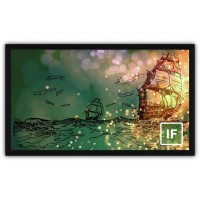 Severtson Screens Impression Series 16:9 Fixed Frame Projector Screen - Stellar Woven SAT-4K