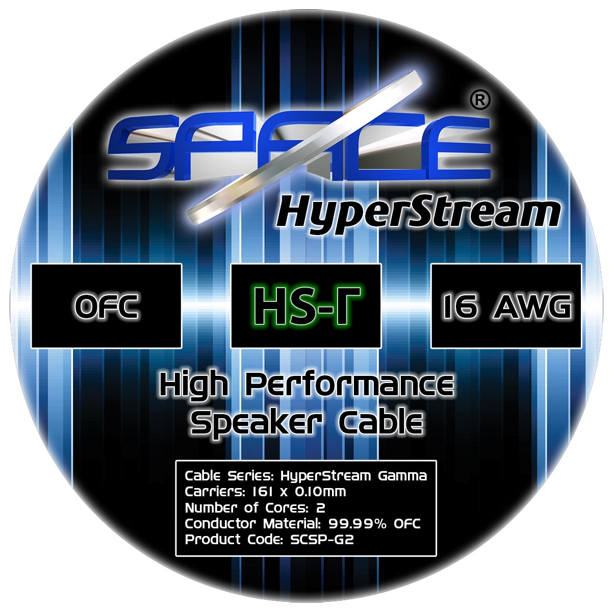Justitie blozen salami Space HyperStream Gamma 16 AWG Speaker Cable | Space Hi-Fi