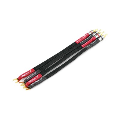Tellurium Q Black Diamond Speaker Jumper Cables / Links - Spade to Banana (Pair)