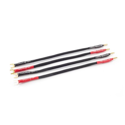 Tellurium Q Ultra Black II Speaker Jumper Cables / Links - Spade to Banana (Pair)