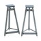 Solidsteel SS-6 24.6" (625 mm) Speaker Stands - Raw (Pair)