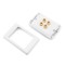 Removable Face Plate - 2 Speaker Wall Plate (White)