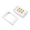 Removable Face Plate - 3 Speaker Wall Plate (White)