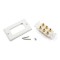 Inner Section and Outer Frame with Mounting Screws - 3 Speaker Wall Plate
