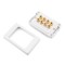 Removable Face Plate - 4 Speaker Wall Plate (White)