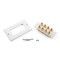 Inner Section and Outer Frame with Mounting Screws - 4 Speaker Wall Plate