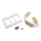 Inner Sections (3 Gang) and Outer Frame -  7.4 Channel Home Theatre Speaker Wall Plate