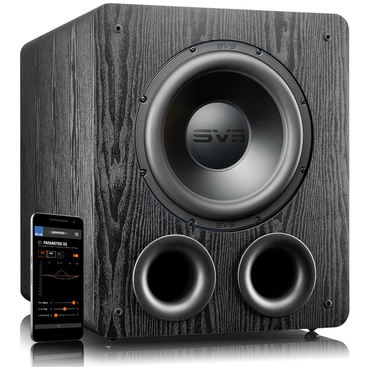 SVS PB-2000 Pro 12" Ported Subwoofer - Black Ash - Back Order ETA Mid