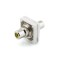 Rear View - Yellow RCA to RCA Insert - White Bezel