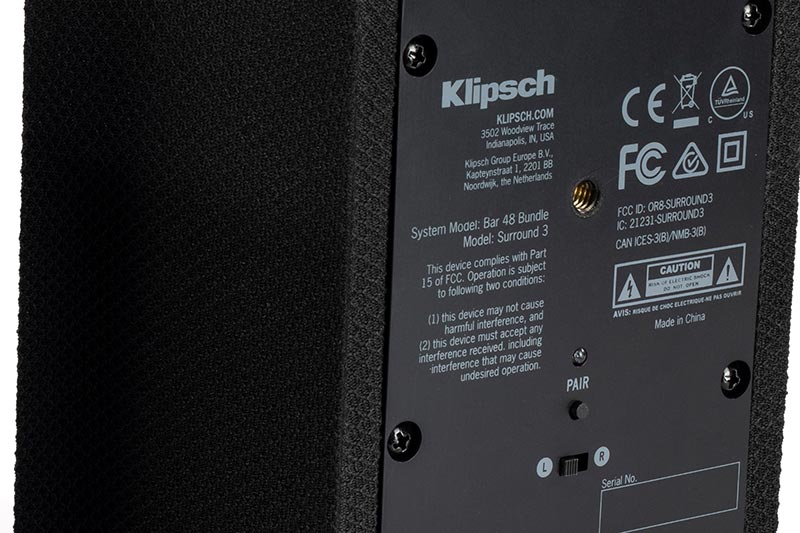 Klipsch Surround 3 Sound Bar Speakers